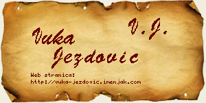 Vuka Jezdović vizit kartica